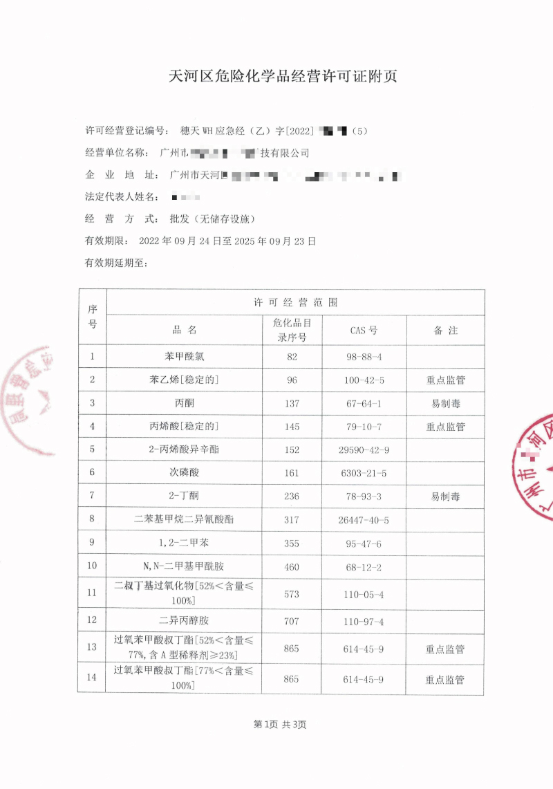 危險(xiǎn)化學(xué)品許可證辦理要注意哪些細(xì)節(jié)？